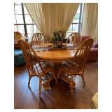 Oak Table & 6 chairs