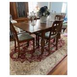 English Oak table & chairs