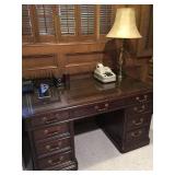 Leather top desk