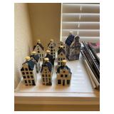 blue & white hou0ses