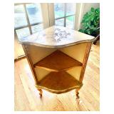 Gold gilt corner table