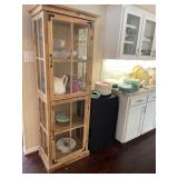 raw wood cabinet
