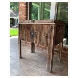Outdoor wooden cooler 
