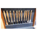 55 Pcs. of Gorham Chapel Rose Sterling, manufactured between 1963 & 1991.