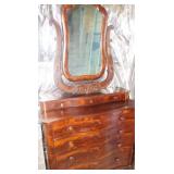 Antique Dresser and matching mirror