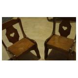 2 small child chairs