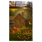 unframed oil painting