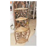 Collapsable 4 shelf rack