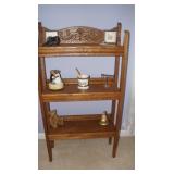 Antique three tier rack shelf