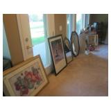 Tons of art, frames, and mirros