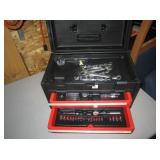 Stanley tool box with sockets and wrenches