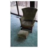 Victorian Chair & Ottoman