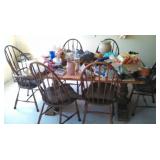 Oak Dining Table & Chairs