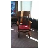  Antique Oak Rocking Chair