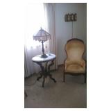 Victorian Chair & Marble Table
