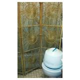 Lazy Dazey hair dryer & wicker room divider