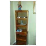 Wooden book shelves