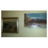 Oil on board paintings