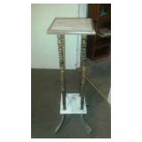 Plant stand with 2 marble inserts