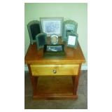 End table & picture frames