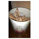 Vintage wooden perm rods