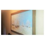 Large nautical art original decorator piece