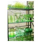 Green depression glass