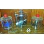 Tom's Cookie/Candy Jars one with chrome lid