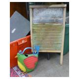 Wash Board + Cute Watering Can