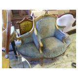 Antique Conversation Settee