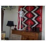 Estate Sale in Calistoga-Old Irish Pine Linen Press, Old Doors & Shutters, Old Demijohns, Rugs, Misc