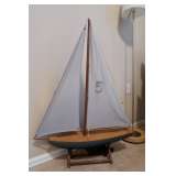 Love the Stamped Sail on this Pond Yacht