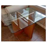 Glass Top End Table