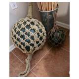Large Japanese Style Glass Fishing Floats - From Alaska Coast