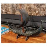 Tron Denmark Bronze Metal Viking Ship
