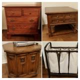 Misc End/Side Tables & Laundry Sorter