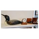 Wooden Loon - Clock & Bookends