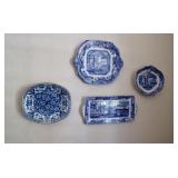 Blue and White Plate Sets and Decor
