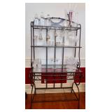 Nice Bakers Rack and Glassware