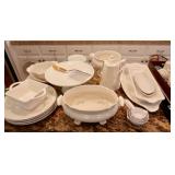 Collection of White Serving items