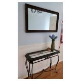 Entry Table-Metal and Glass