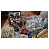 NEW Flatware Brown Basket $60 - Flatware in White Basket $70