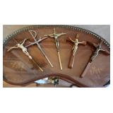 $5.00 Brass/$10.00 Wood Gorgeous Crucifixes