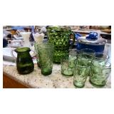 SOLD Lg Pitcher $15 - Sm Pitcher $5 - Glasses $1 ea