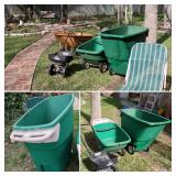 Large Green Cart - $65 - Smaller Green Cart $35 & Wheelbarrow $40