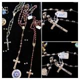 Rosary Beads $10 ea - Sterling 1943 Rosary $30 (chain detached)