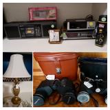 Vintage Electronics/Binoculars/Pineapple Lamp