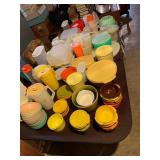A lifetime collection of vintage Tupperware