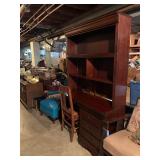 Newer desk with bookshelf on top