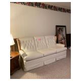 Vintage 1962 sleeper sofa that was reupholstered in leather in 1969